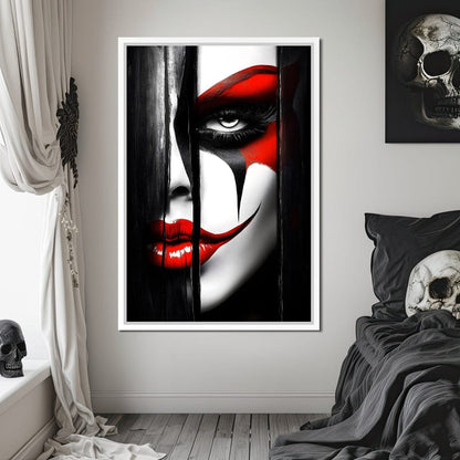 Monochrome Joker Reverie Canvas Wall Art