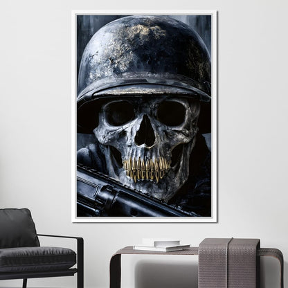 Final Soldier Resting Place Canvas Wall Art