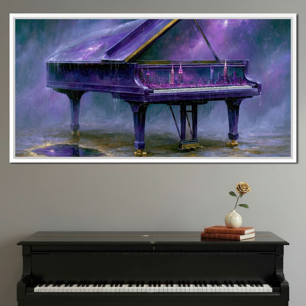 Midnight Sonata For A Glass Galaxy Canvas Wall Art