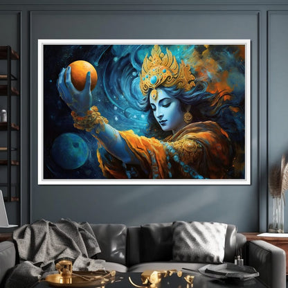 Krishna's Wisdom Path Canvas Wall Art