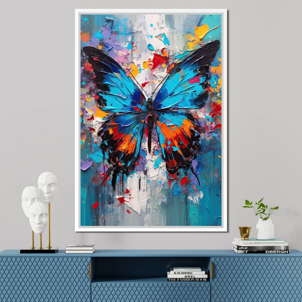 Colorburst Butterflies Canvas Wall Art