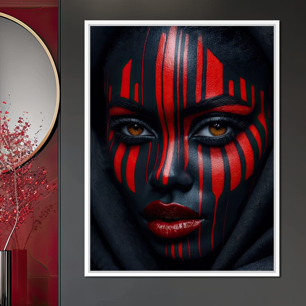 Scarlet Ritual Canvas Wall Art
