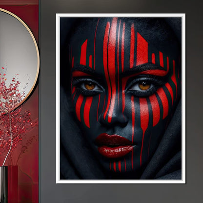 Scarlet Ritual Canvas Wall Art