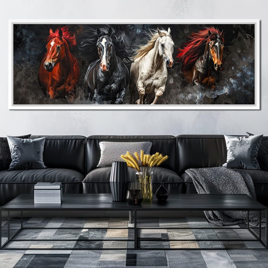 Gallop Through Wild Breeze Canvas Wall Art