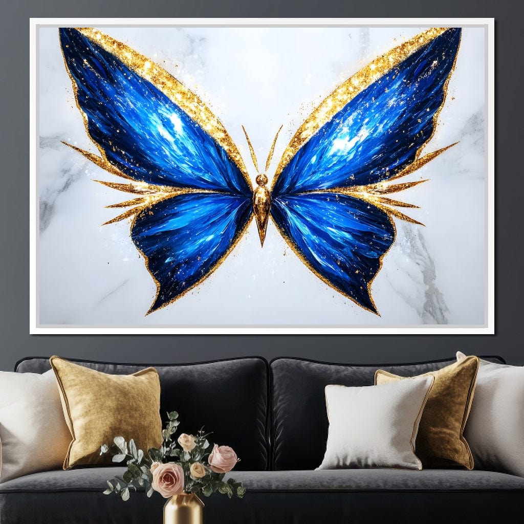 Radiant Butterfly Flight Fantasy Canvas Wall Art
