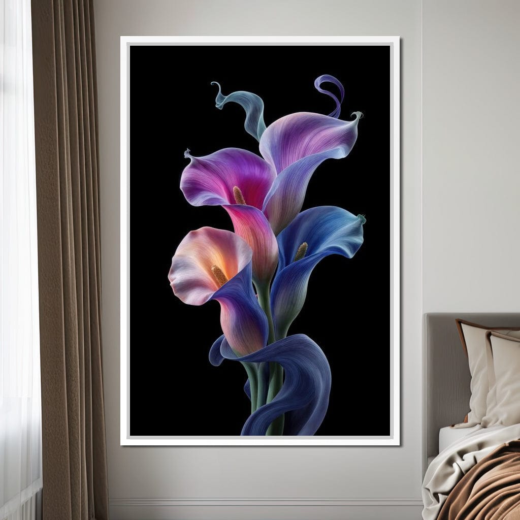 Floral Spirits of the Night Canvas Wall Art
