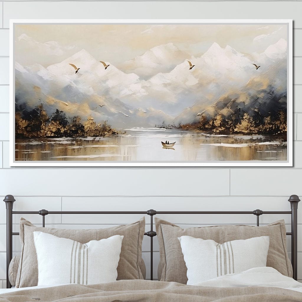 Tranquil Alpine Morning Voyage Canvas Wall Art