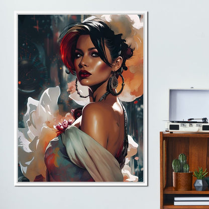 Female Portrait 114 Canvas Wall Art