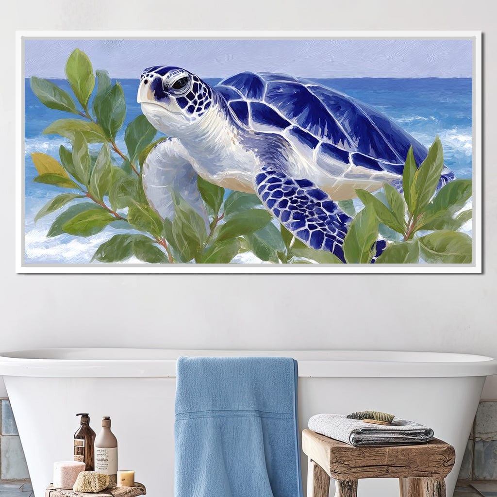Ocean Voyager Sea Turtle Breeze Canvas Wall Art