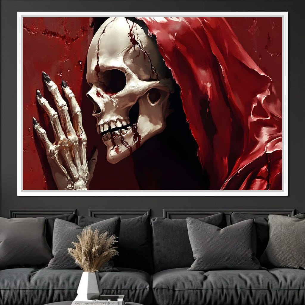 Skeletons Shroud of Silence Canvas Wall Art