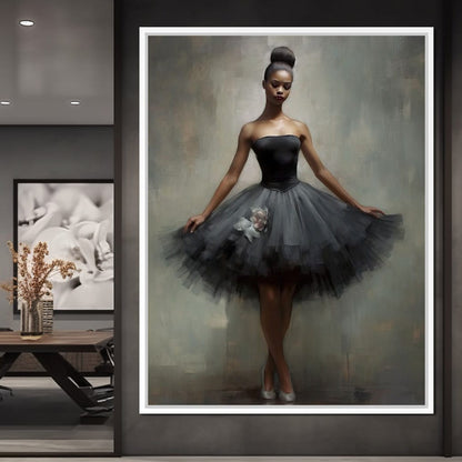 Lovely Ballerina Canvas Wall Art