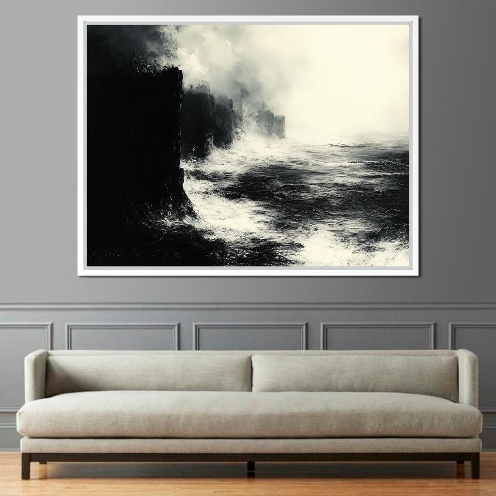 Black Shores Canvas Wall Art