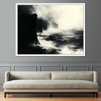 Black Shores Canvas Wall Art