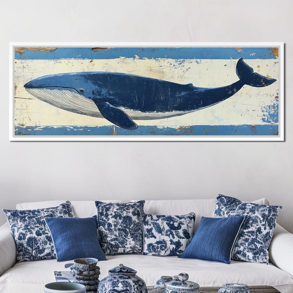 Glorious Whale Canvas Wall Art