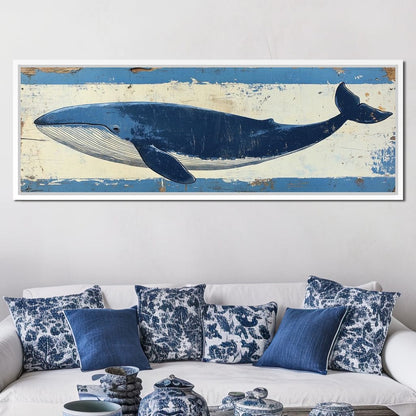 Glorious Whale Canvas Wall Art