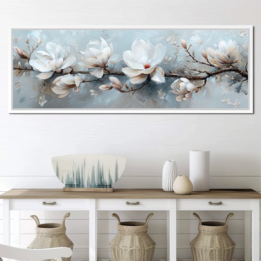 Serene Blossom Symphony Canvas Wall Art