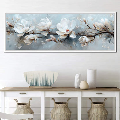 Serene Blossom Symphony Canvas Wall Art