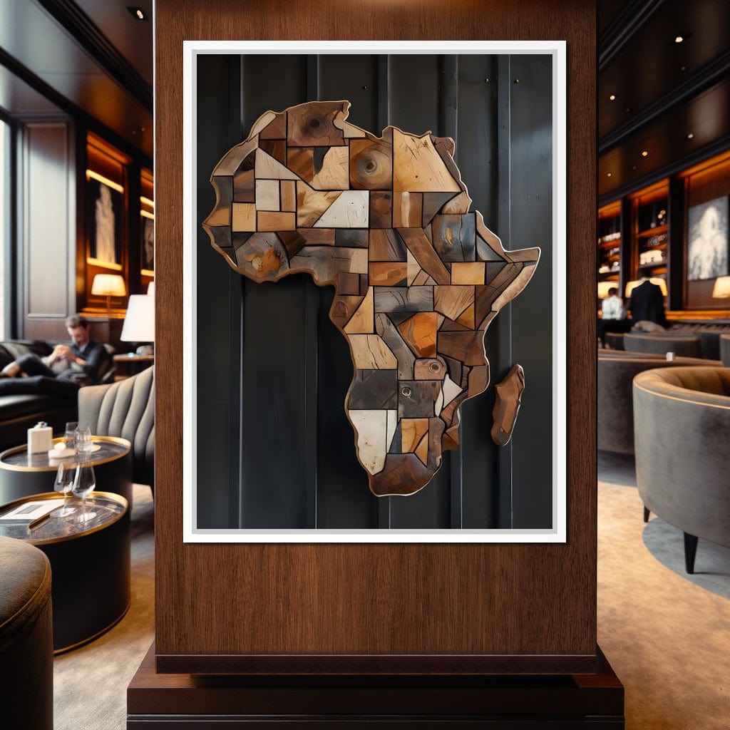 Africa Wooden Art Canvas Wall Art