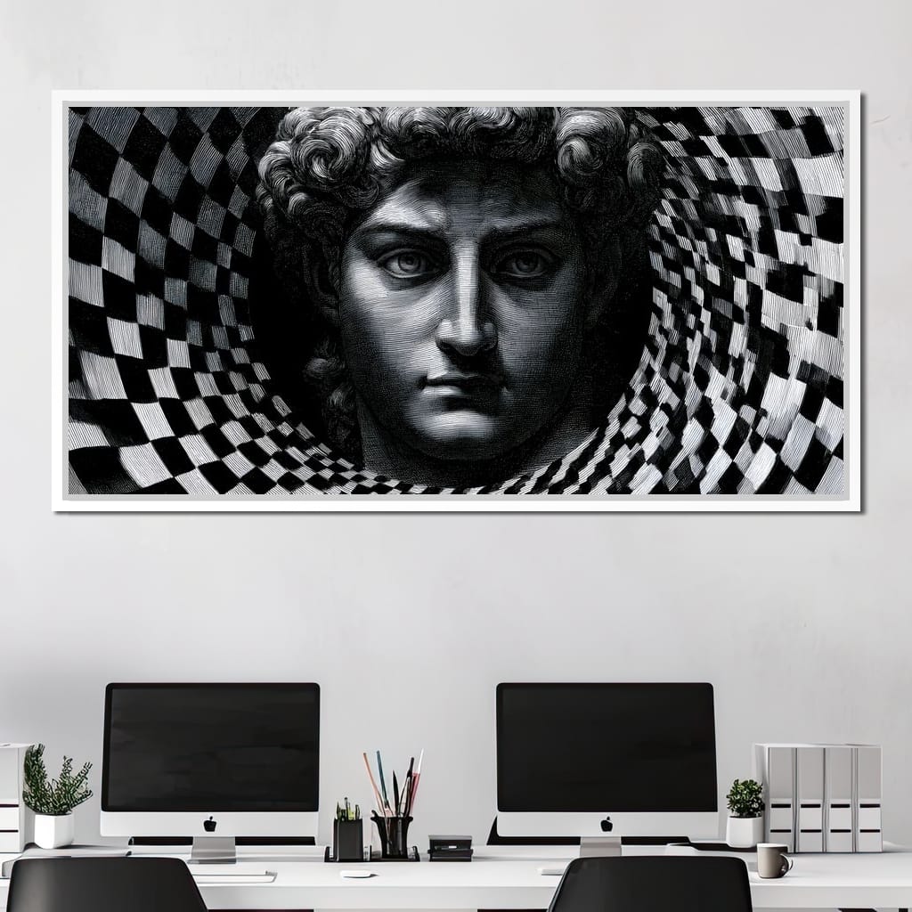 Fragmented Logic Of The Marble Mind Canvas Wall Art