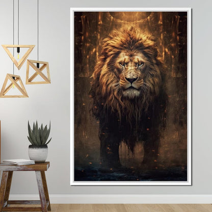 Lion of the Lord's Throne Canvas Wall Art