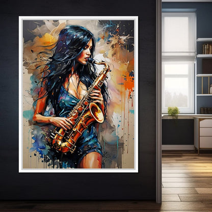 Female Portrait 078 Canvas Wall Art