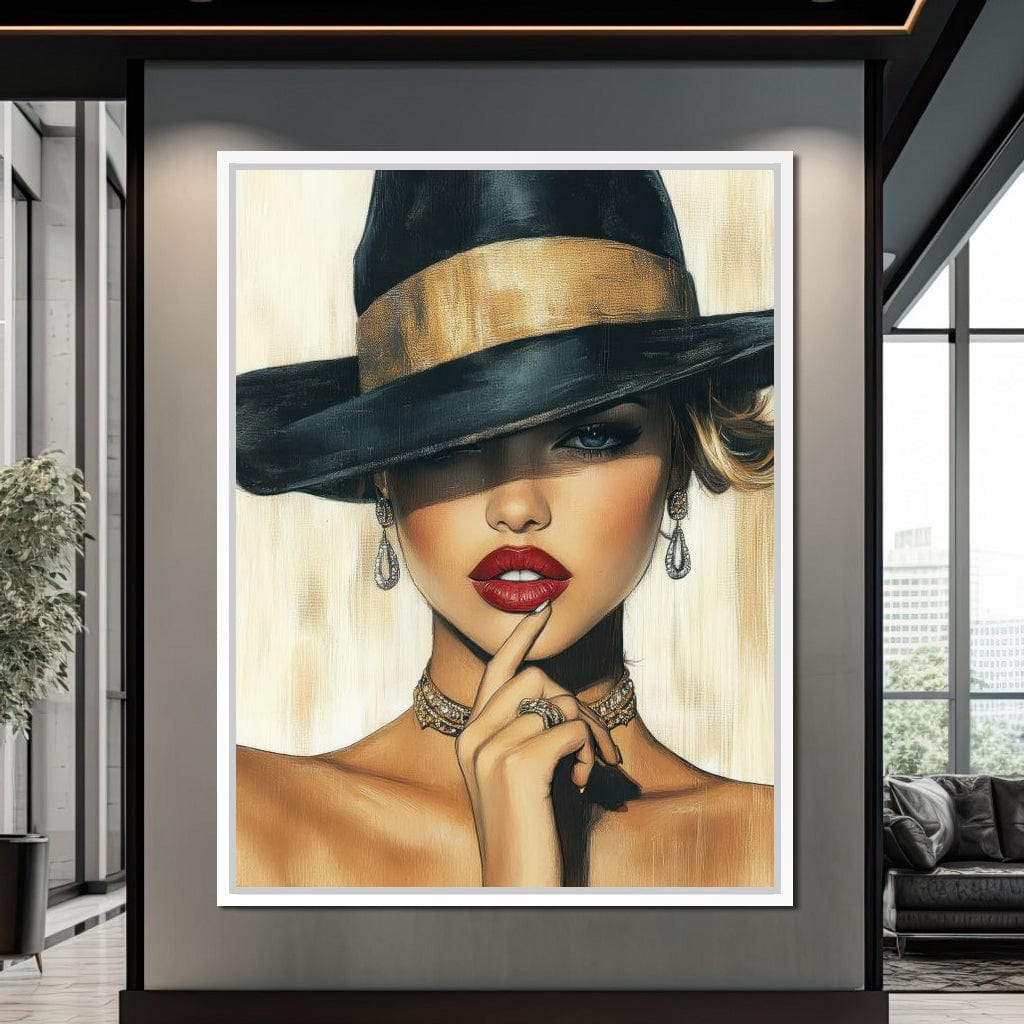 Timeless Allure Portrait Muse Canvas Wall Art