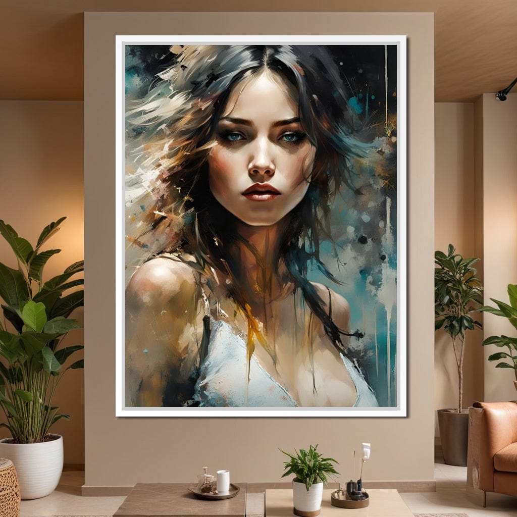 Female Portrait 0026 Canvas Wall Art
