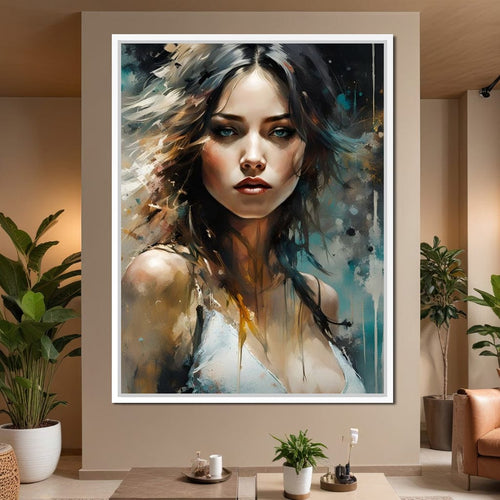 Female Portrait 0026 Canvas Wall Art