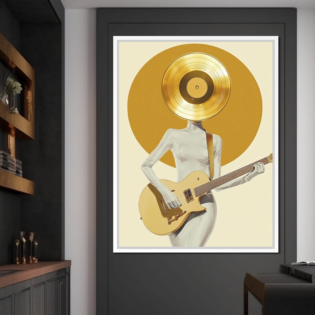 Golden Harmony Rhythm Euphoria Canvas Wall Art