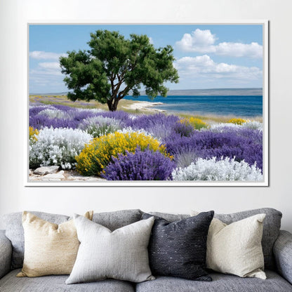Coastal Meadow Lavender Tree Canvas Wall Art