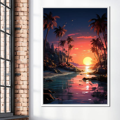 Summer Surf Escape Canvas Wall Art