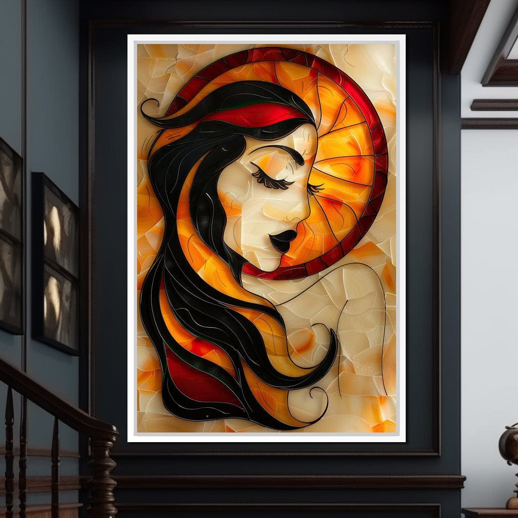 Autumnal Dream Portrait Canvas Wall Art