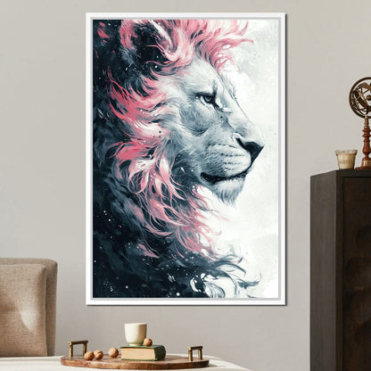 Majestic Pink Mane Monarch Canvas Wall Art
