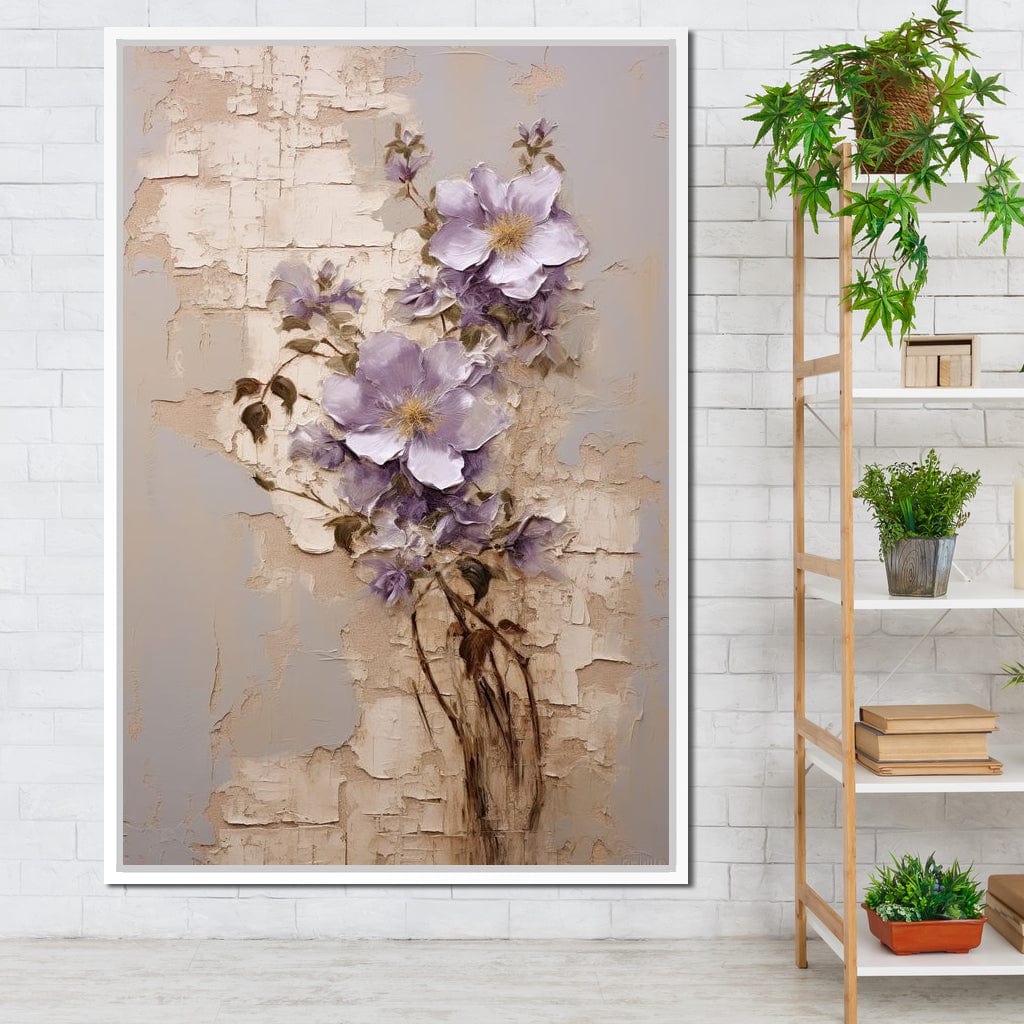 Blossoms Amidst Ruins Canvas Wall Art