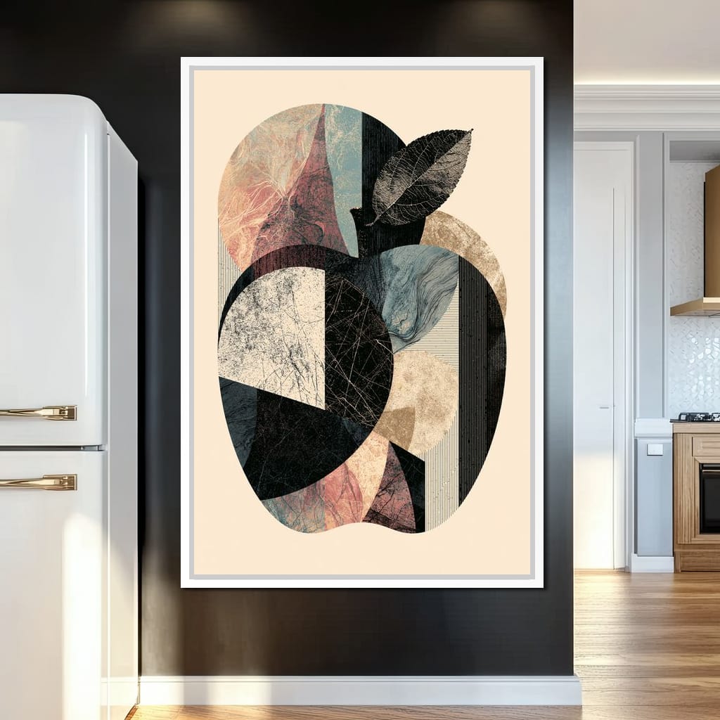 Geometric Harvest Of Forgotten Apple Canvas Wall Art