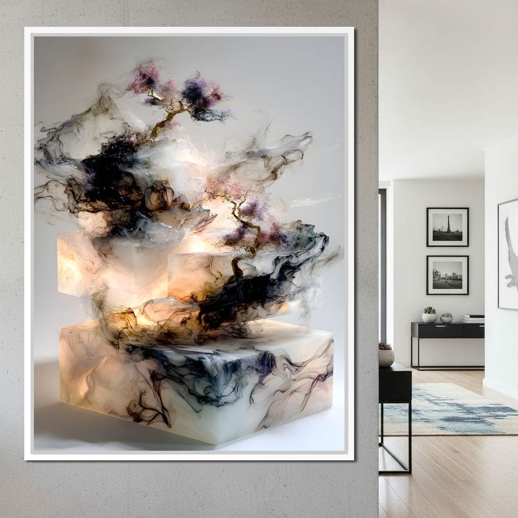Celestial Bonsai Ascension Canvas Wall Art