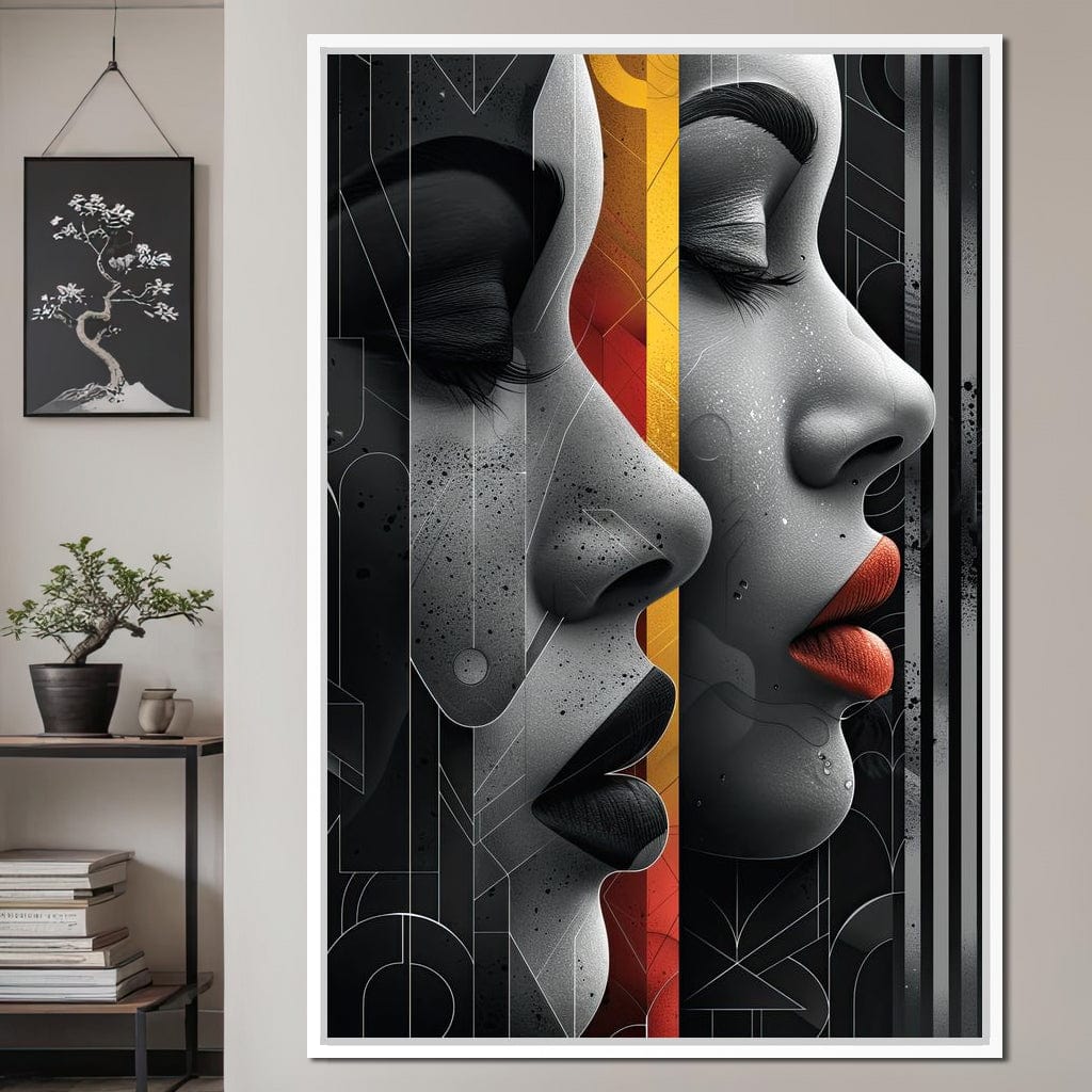 Silhouette Secrets Unveiled Canvas Wall Art