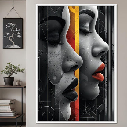 Silhouette Secrets Unveiled Canvas Wall Art