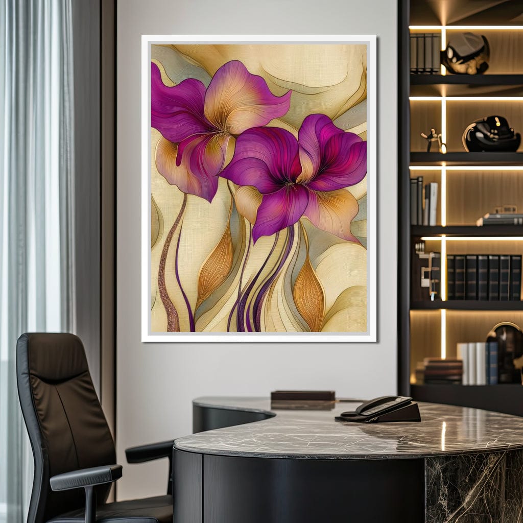 Velvet Blooms Canvas Wall Art