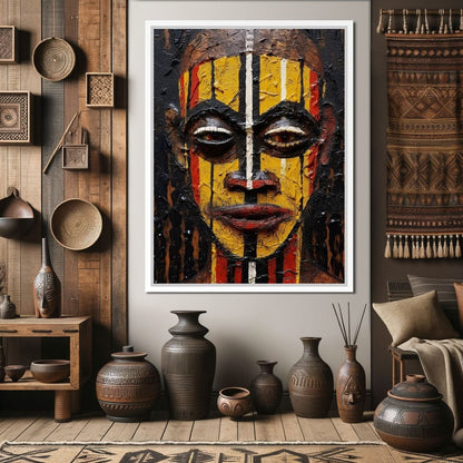 Tribal Mask 09 Canvas Wall Art