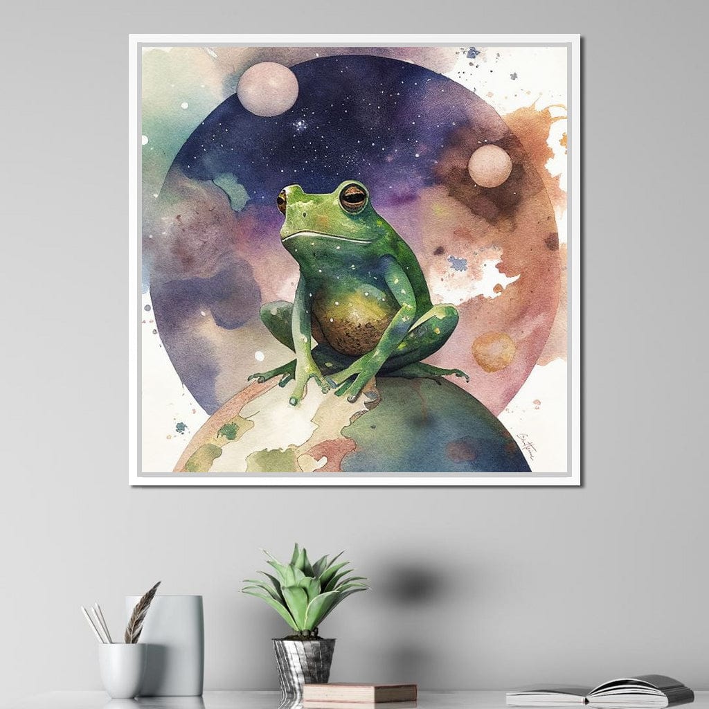 Frog - Astro Cruise Canvas Wall Art