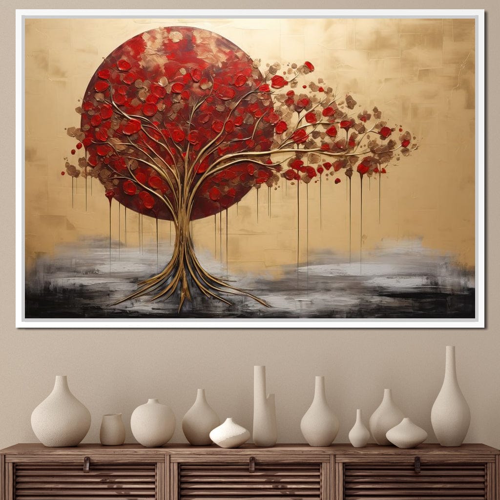 Golden Tree Autumn Symphony Canvas Wall Art