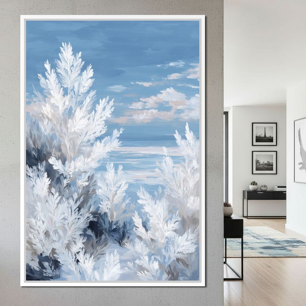 Frosted Seaside Botanicals Canvas Wall Art