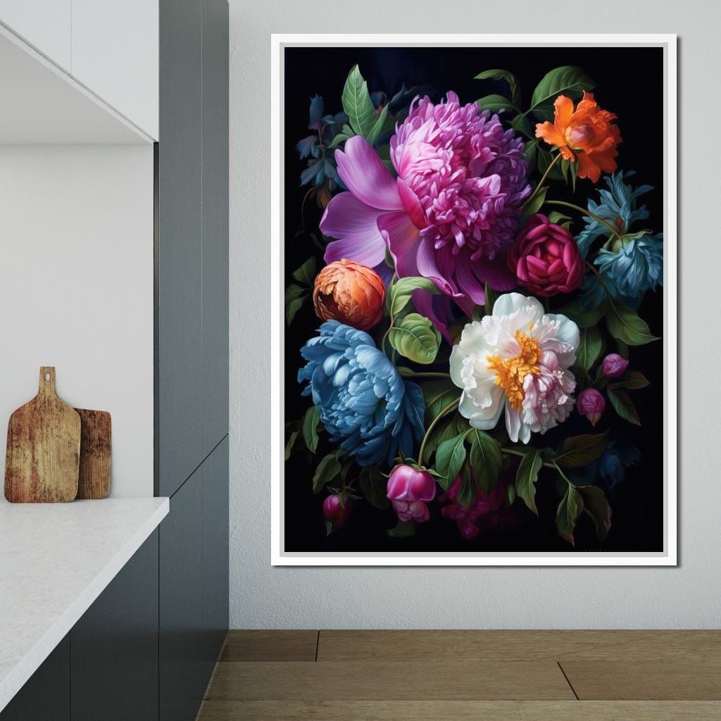 Colorful Flowers Canvas Wall Art