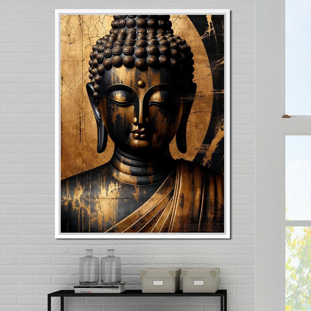 Buddha's Aura of Serenity Canvas Wall Art