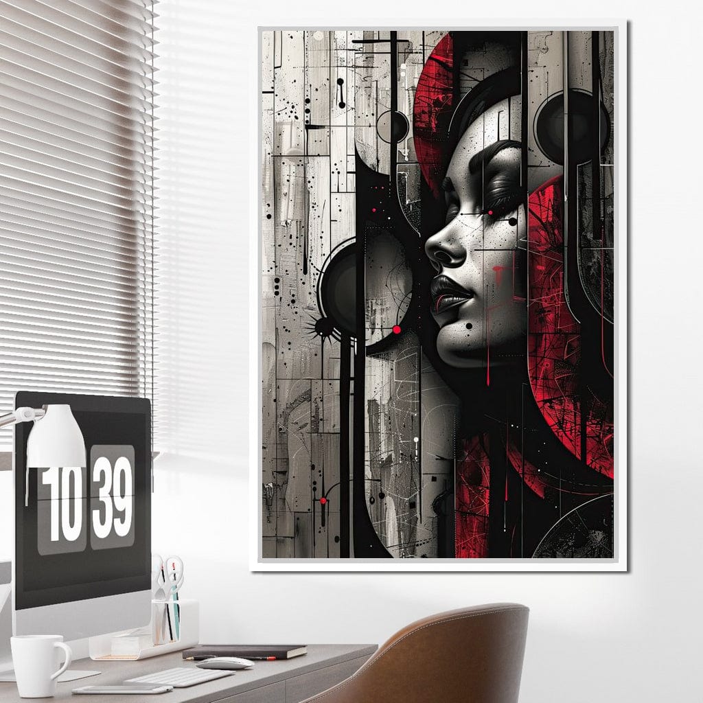 Shadowed Elegance Unveiled Canvas Wall Art