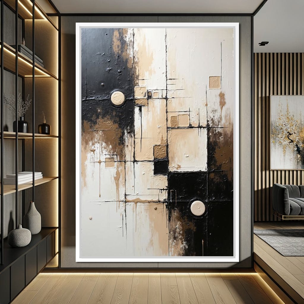 Fading Coordinates Canvas Wall Art