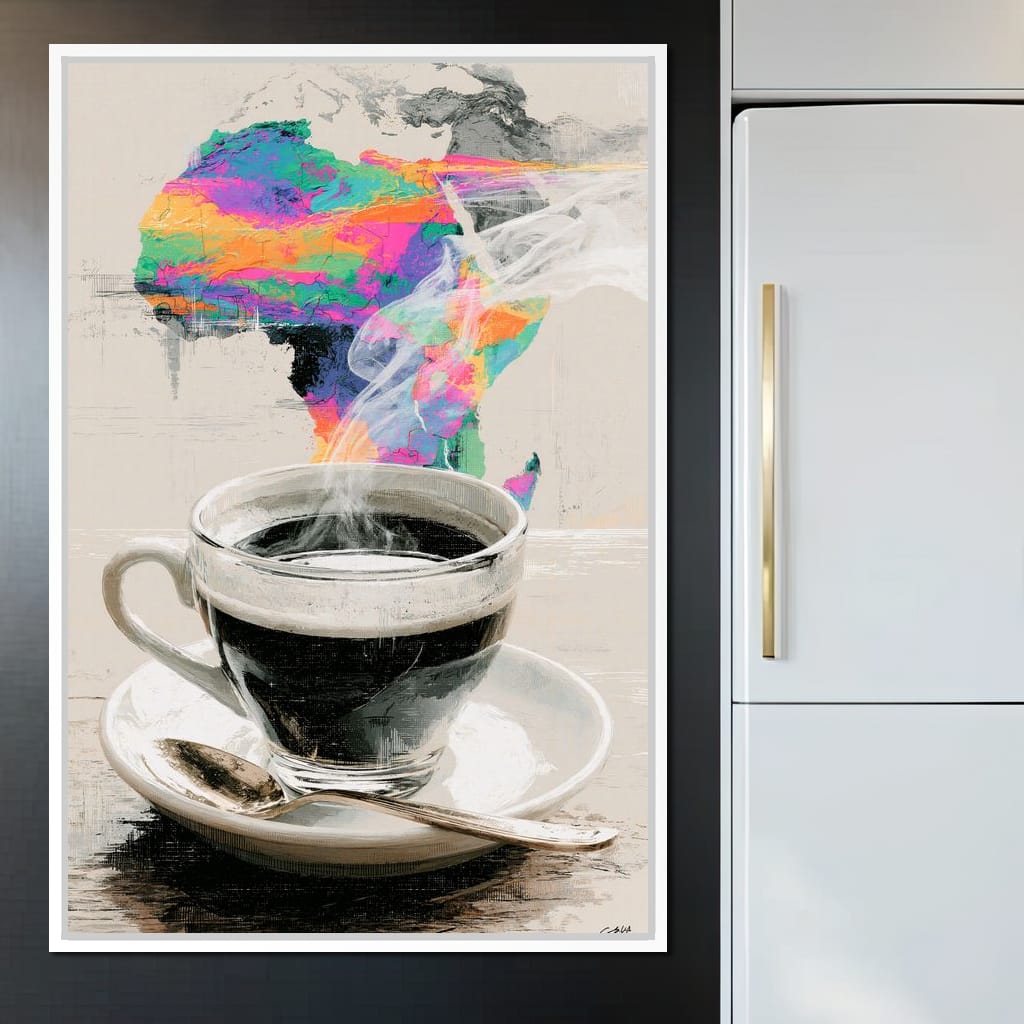 Morning Brew Across the Continent Canvas Wall Art