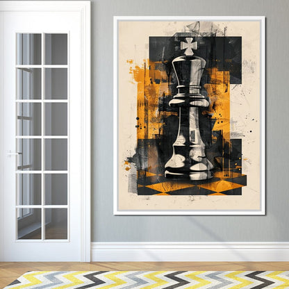 King of Abstract Warfare Canvas Wall Art