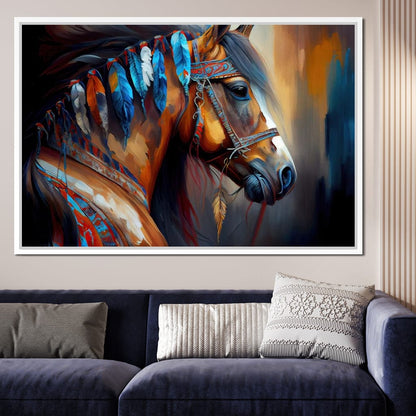 Cherokee Horse Canvas Wall Art
